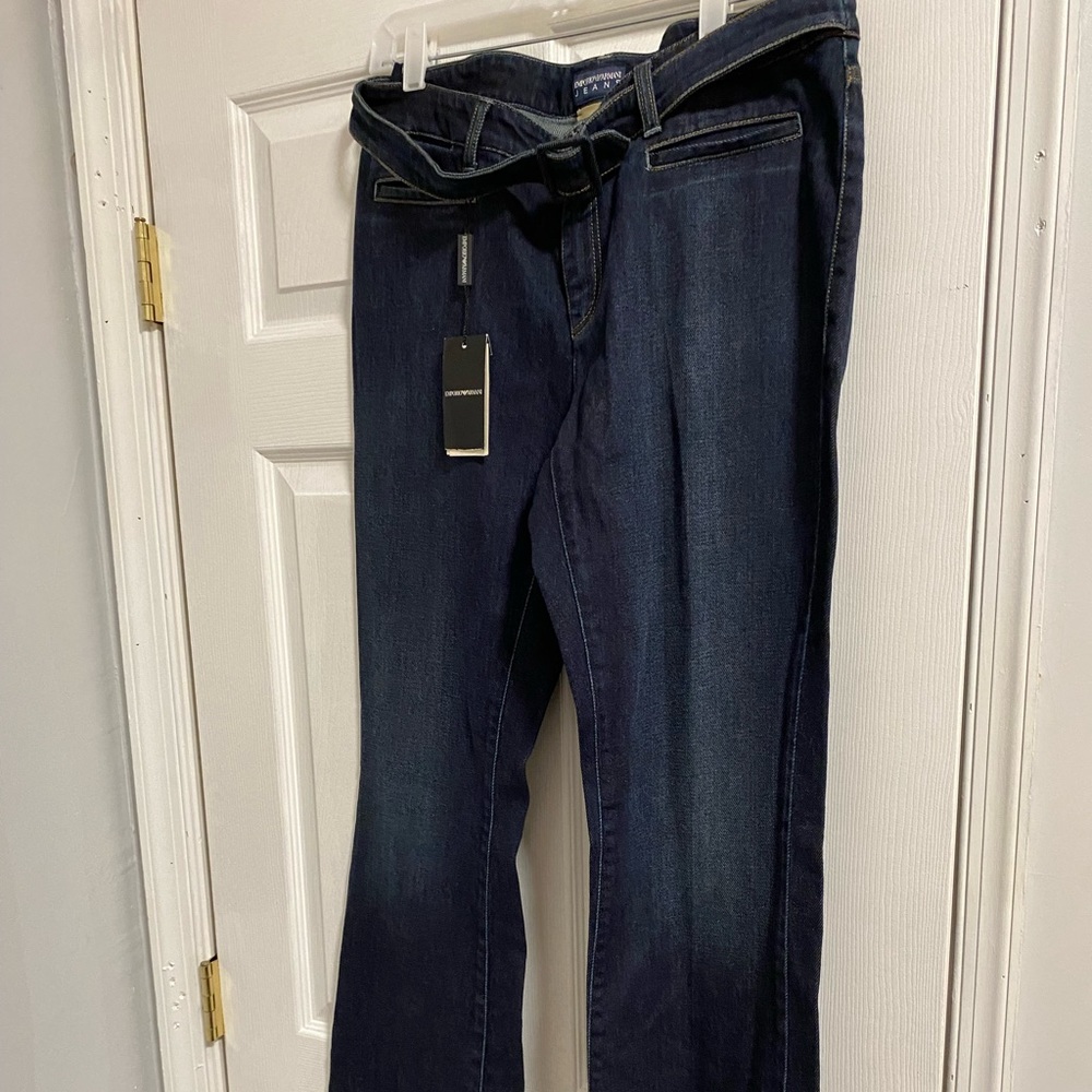 NWT Armani Emporio Wide legged  new horizon Jeans. Size